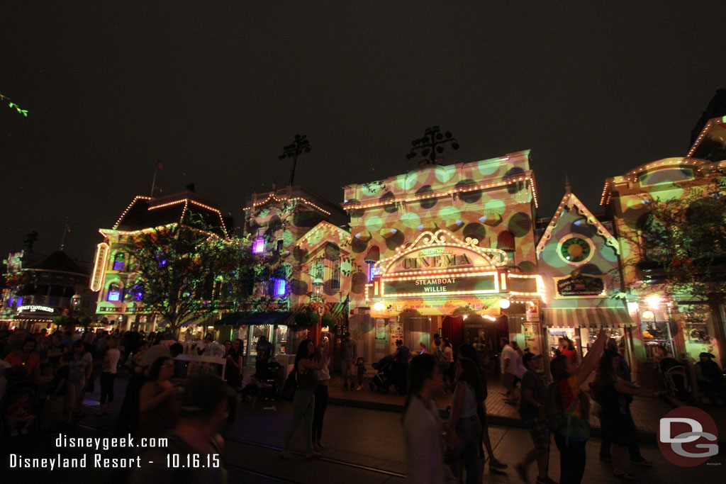 The Disneyland Forever projectors are used for the Halloween Party.