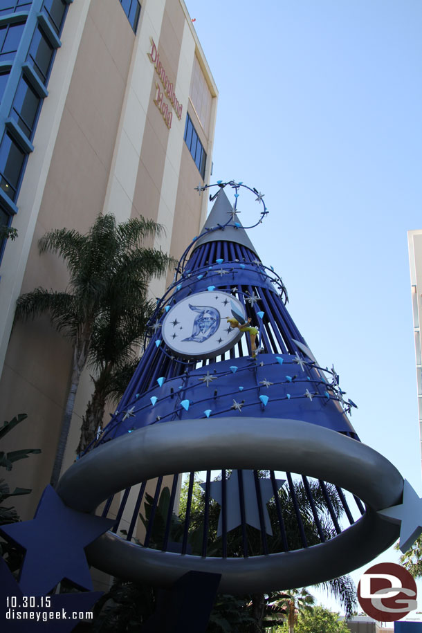 Passing by the Disneyland Hotel hat