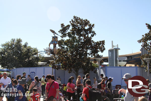 The walls around the Tomorrowland Terrace Stage