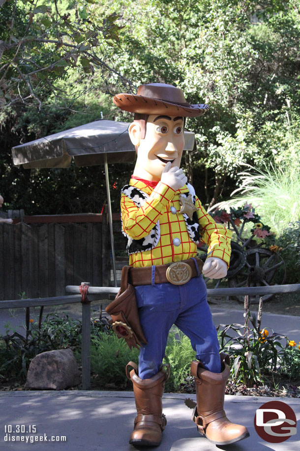 Woody was out in the Ranch area