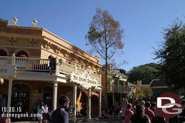 I had a request for some pictures of the Dawn Redwood tree in Frontierland.  So here are a couple.