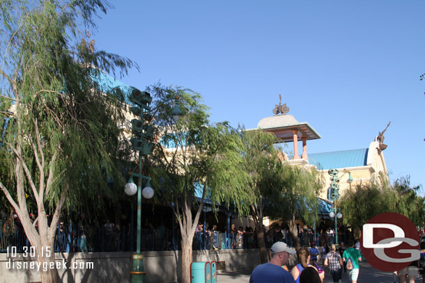 The Little Mermaid was using most of the queue this afternoon