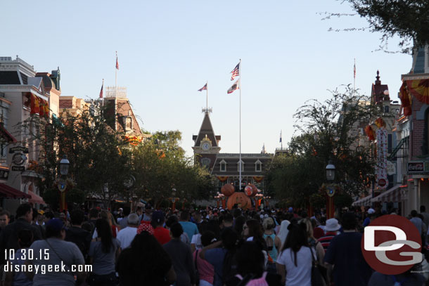 Main Street USA around 5pm