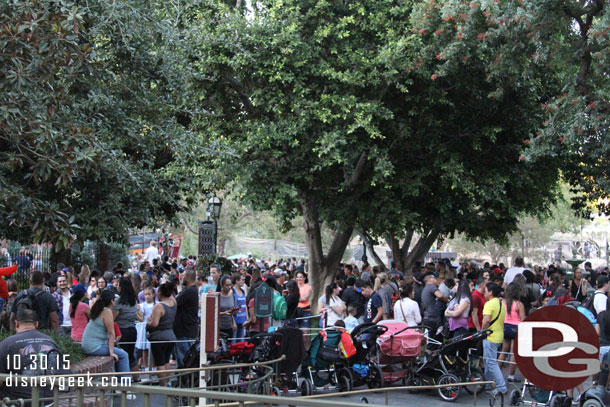 The Haunted Mansion Holiday was a popular draw as always.  The queue filled the Magnolia Park area