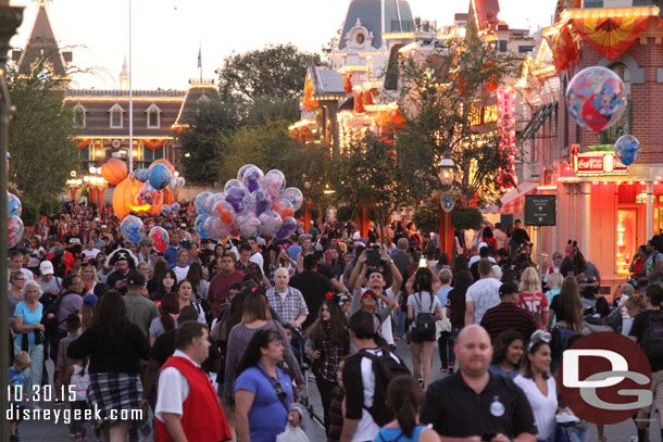 Main Street USA around 6:15pm