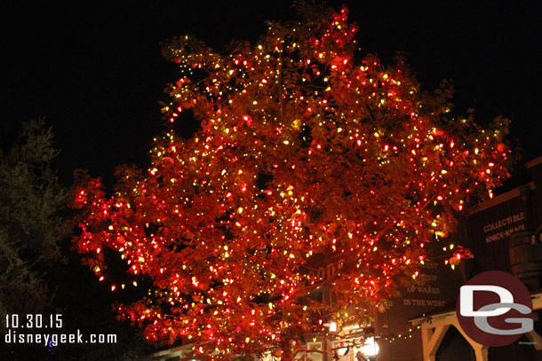 In Frontierland the Halloween Tree