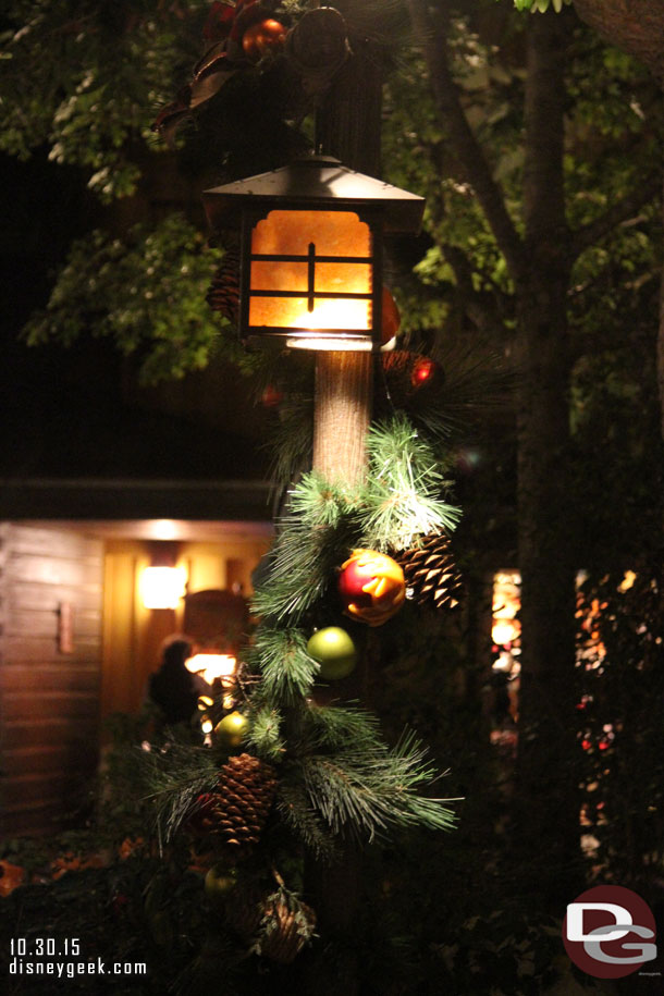 Critter Country has some Christmas decorations up.