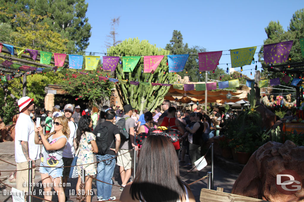 The Big Thunder queue has taken over Zocalo Park