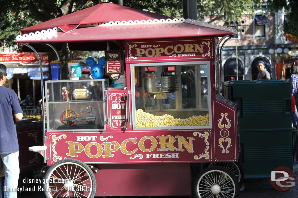 Noticed plenty of Disneyland 60 balloon popcorn buckets and no Mickey Halloween ones this week.