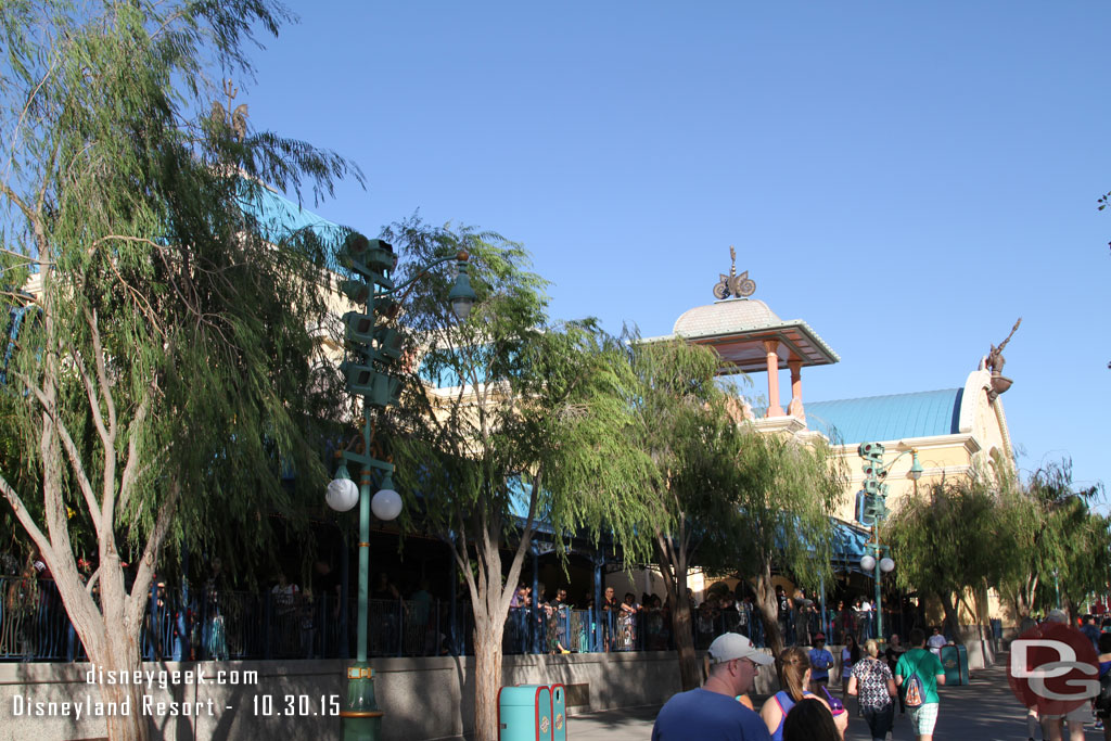 The Little Mermaid was using most of the queue this afternoon