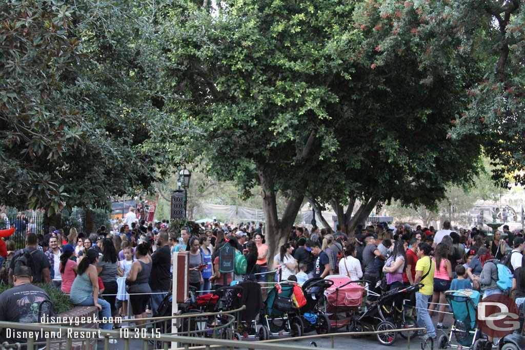 The Haunted Mansion Holiday was a popular draw as always.  The queue filled the Magnolia Park area