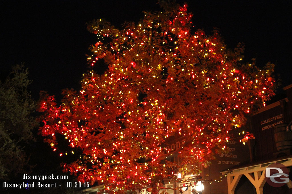 In Frontierland the Halloween Tree