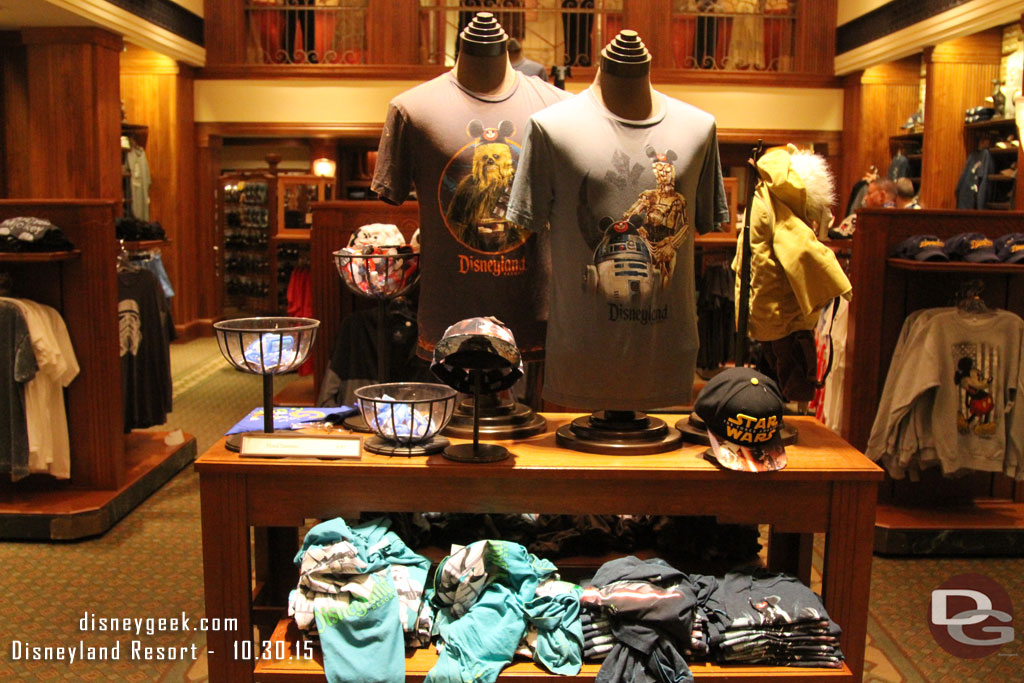 Star Wars merchandise front and center in Elias and Company.