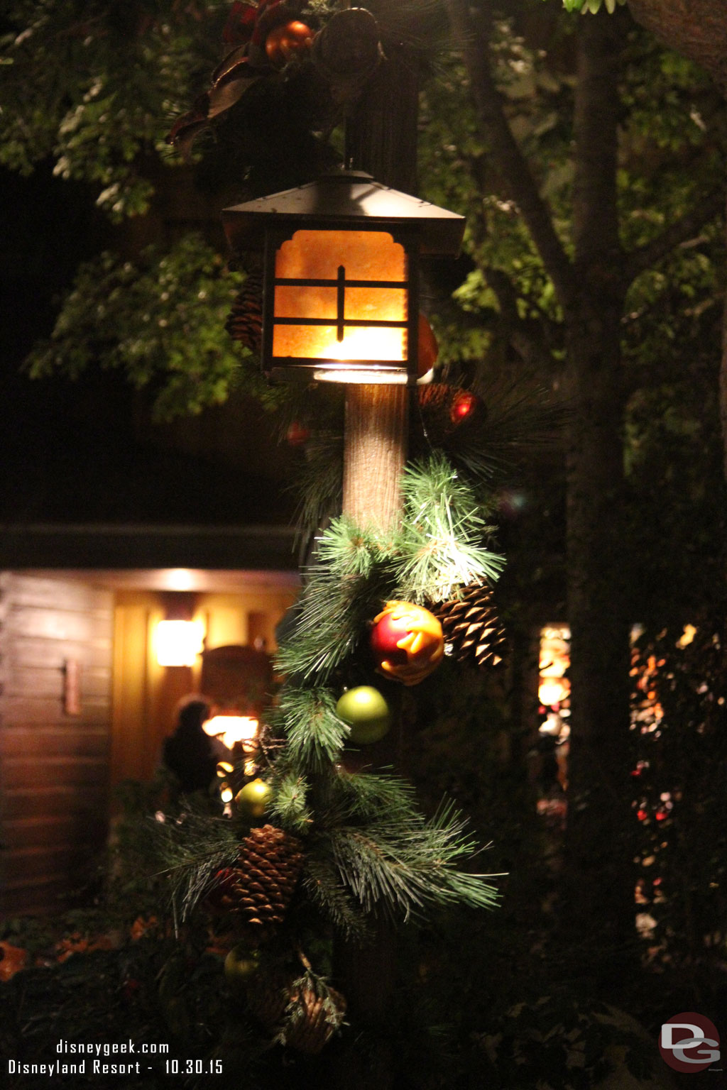 Critter Country has some Christmas decorations up.