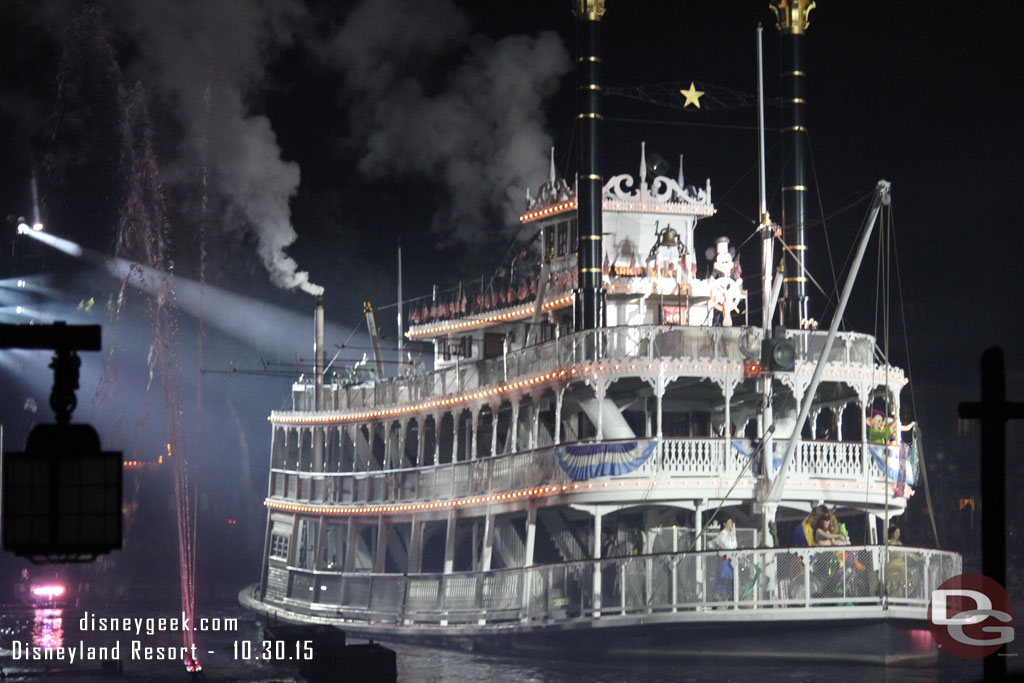 The Mark  Twain during Fantasmic