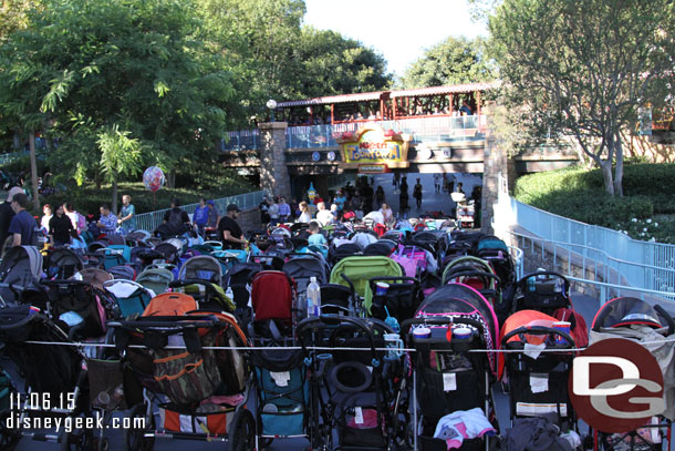 Stroller parking as usual.