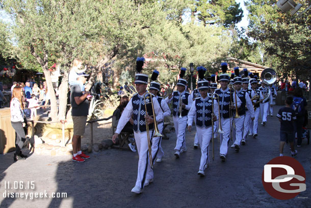 The Disneyland Band marching by.