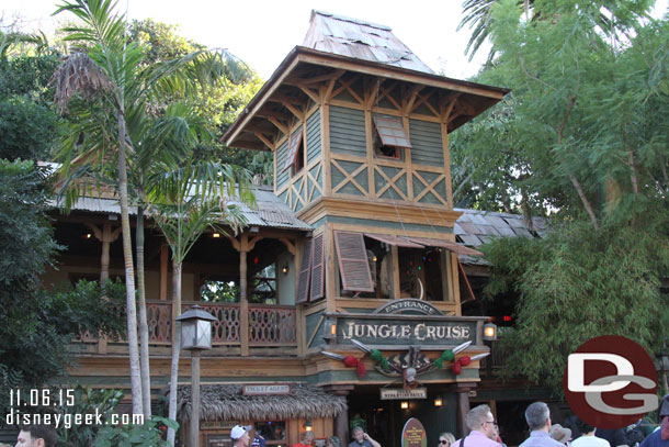 The Jungle Cruise is closed to become the Jingle Cruise, opening next Friday.