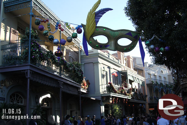 Walking through New Orleans Square.