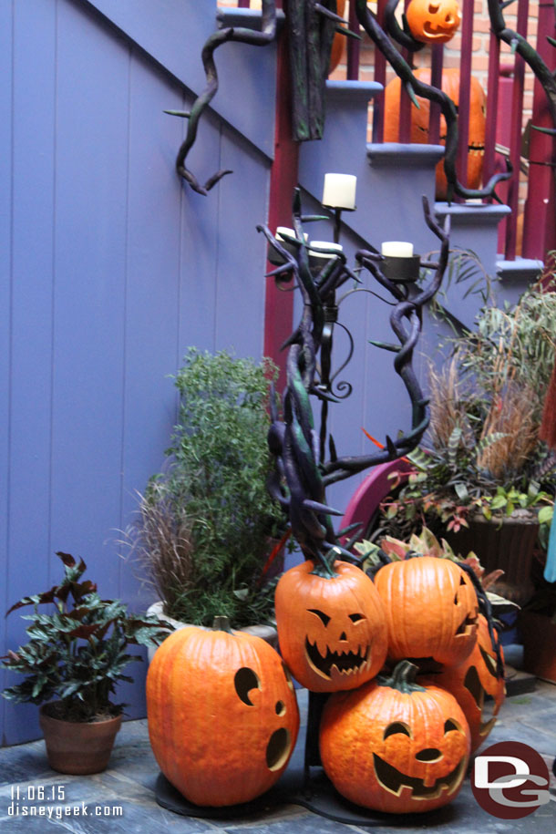 A photo location for Jack and Sally has been set up in the Royal Courtyard.