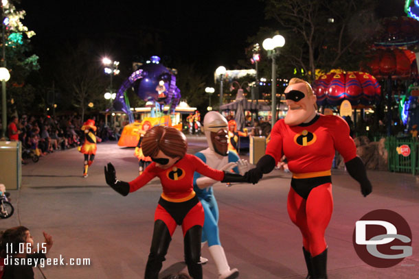 The Incredibles were walking today. 