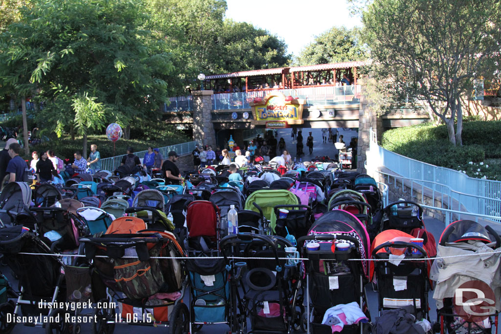 Stroller parking as usual.