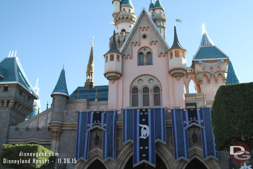 Passing by Sleeping Beauty Castle.