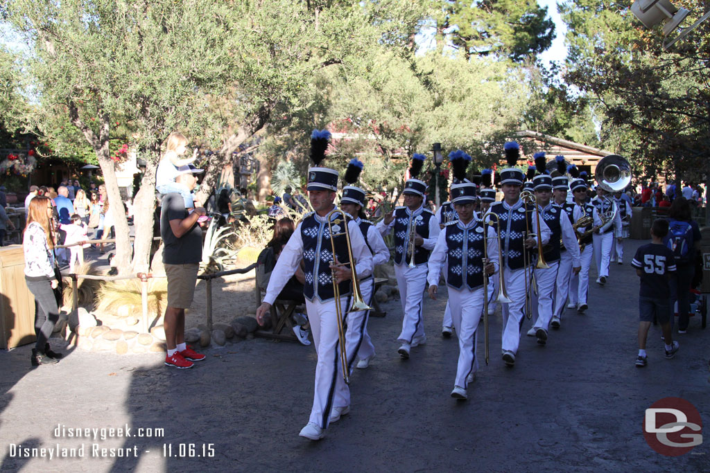 The Disneyland Band marching by.