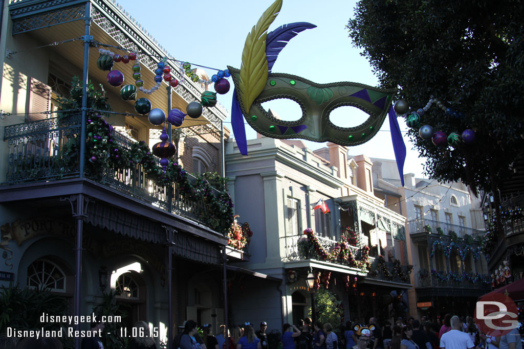 Walking through New Orleans Square.