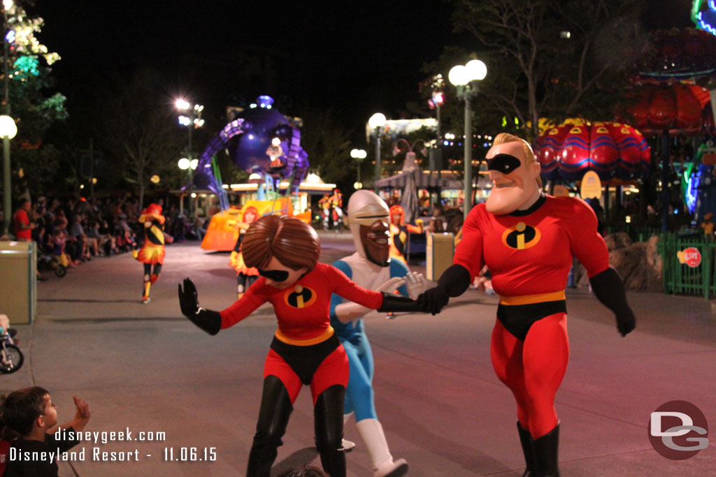 The Incredibles were walking today. 