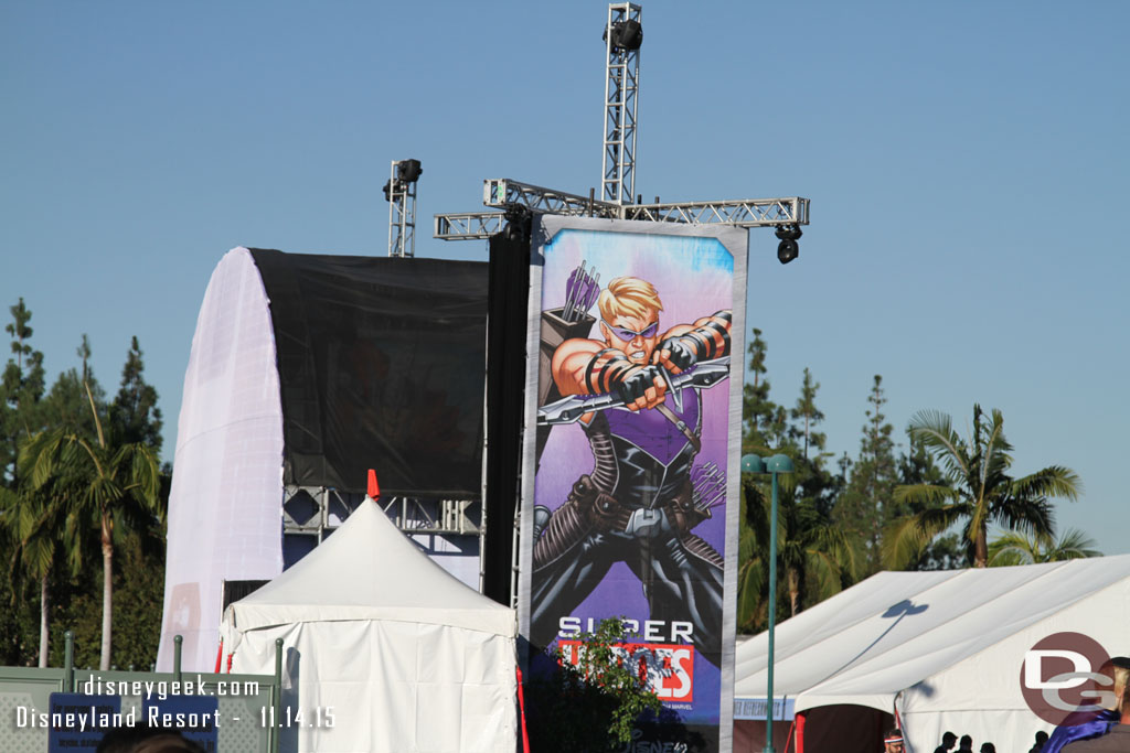 The stage area for the races.  I did not venture over there or the Expo.  Was just passing through on my way to the parks.