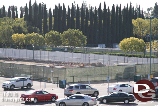 A check of the work in the Pinocchio Lot.. looks like foundations going in.