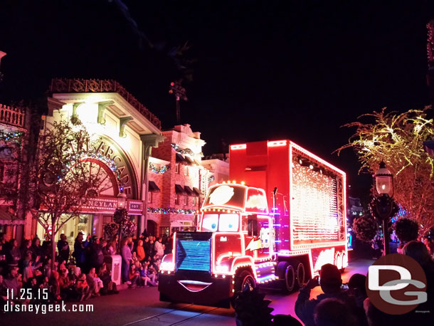 Mack making his way toward Town Square.