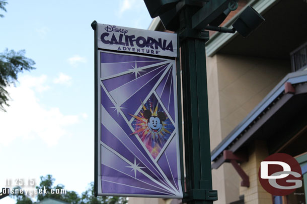 New banners in Downtown Disney.