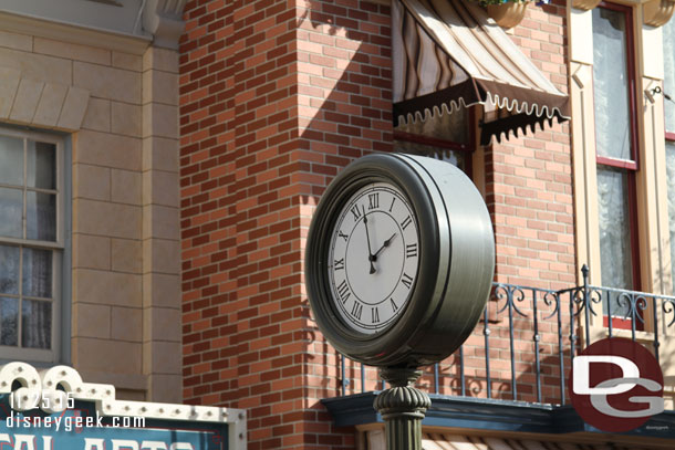 The clock hands are back and working on Main Street.