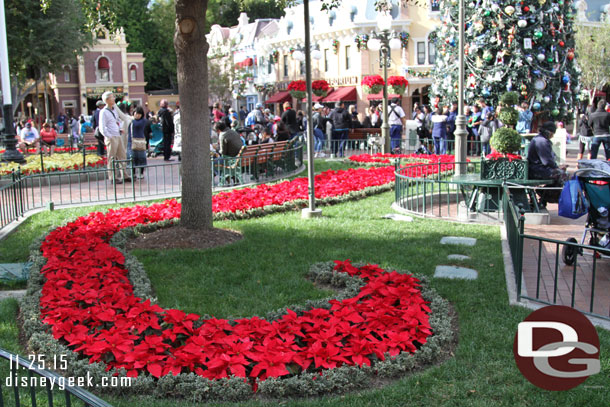 Christmas plantings in Town Square