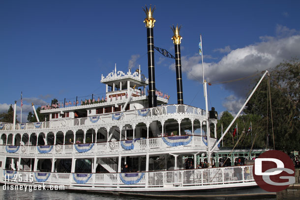 The Mark Twain getting ready to depart.