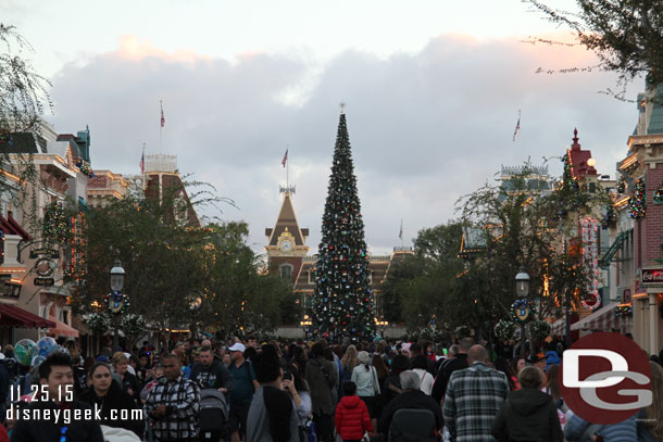 Main Street USA around 4:35pm