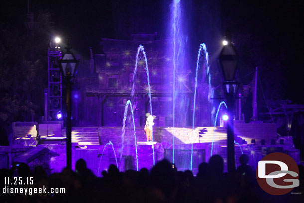 Fantasmic started so I stood in a Standby area for most of the show.