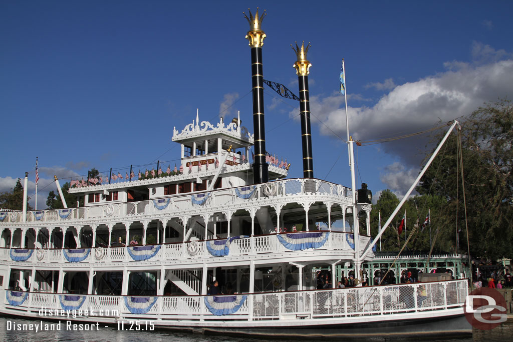 The Mark Twain getting ready to depart.