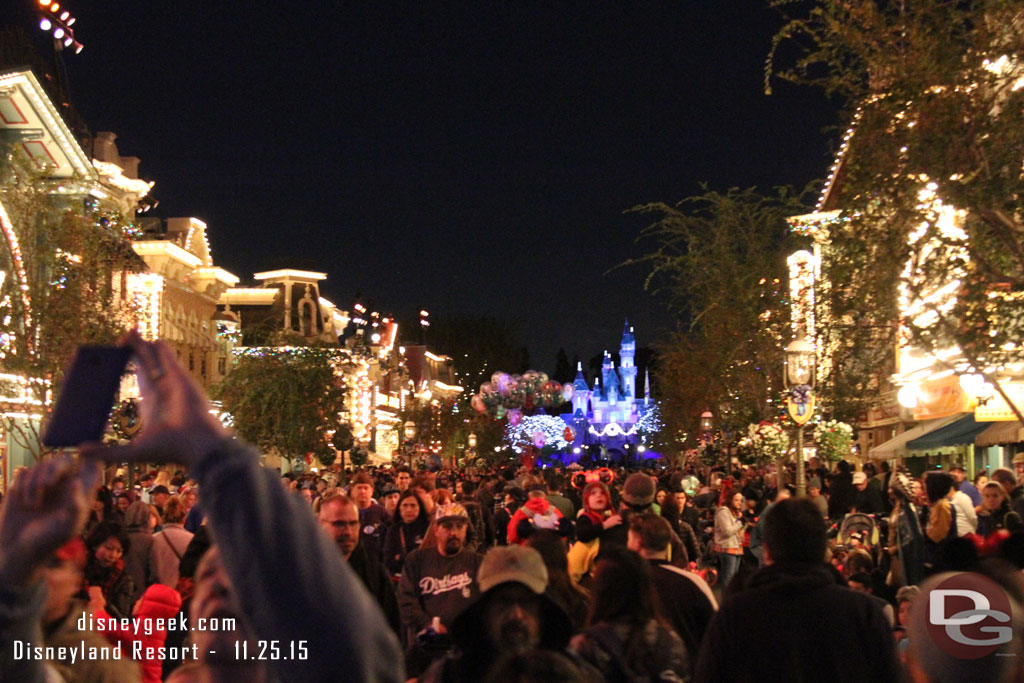 Main Street USA at 5:28pm