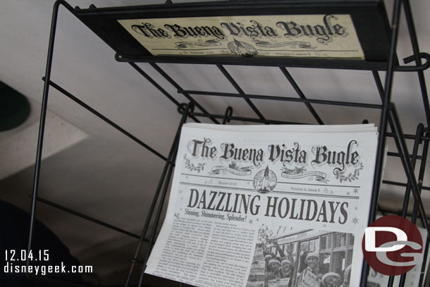 A Holiday edition of the Buena Vista Bugle was on news stands