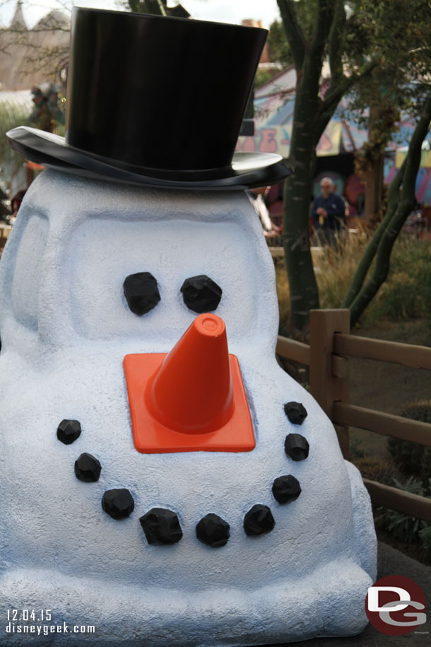 Passing by Cars Land.. the snow car