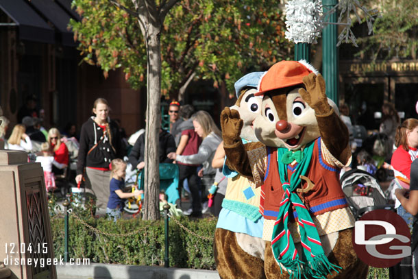 Chip and Dale were out in Carthay Circle.