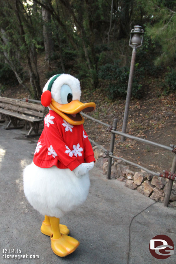 Donald was walking the trail too.