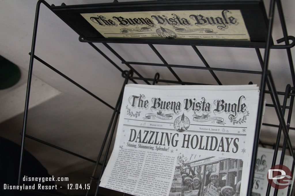 A Holiday edition of the Buena Vista Bugle was on news stands