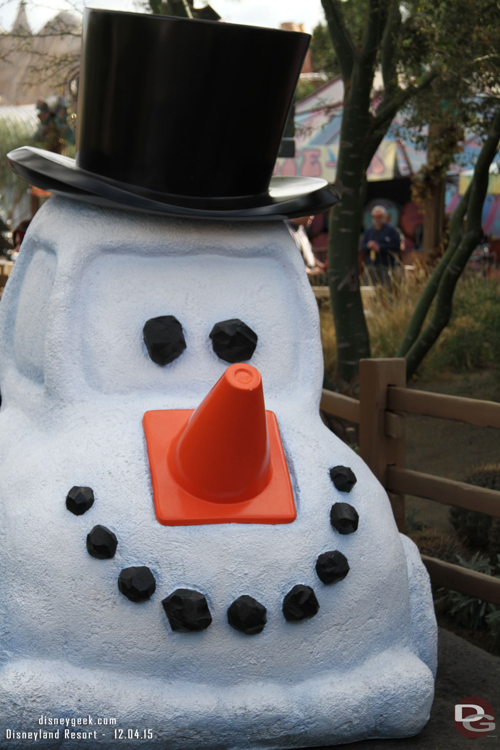 Passing by Cars Land.. the snow car