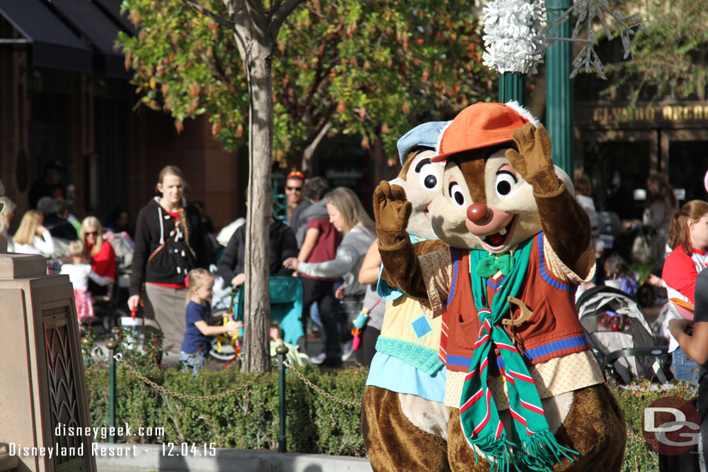 Chip and Dale were out in Carthay Circle.