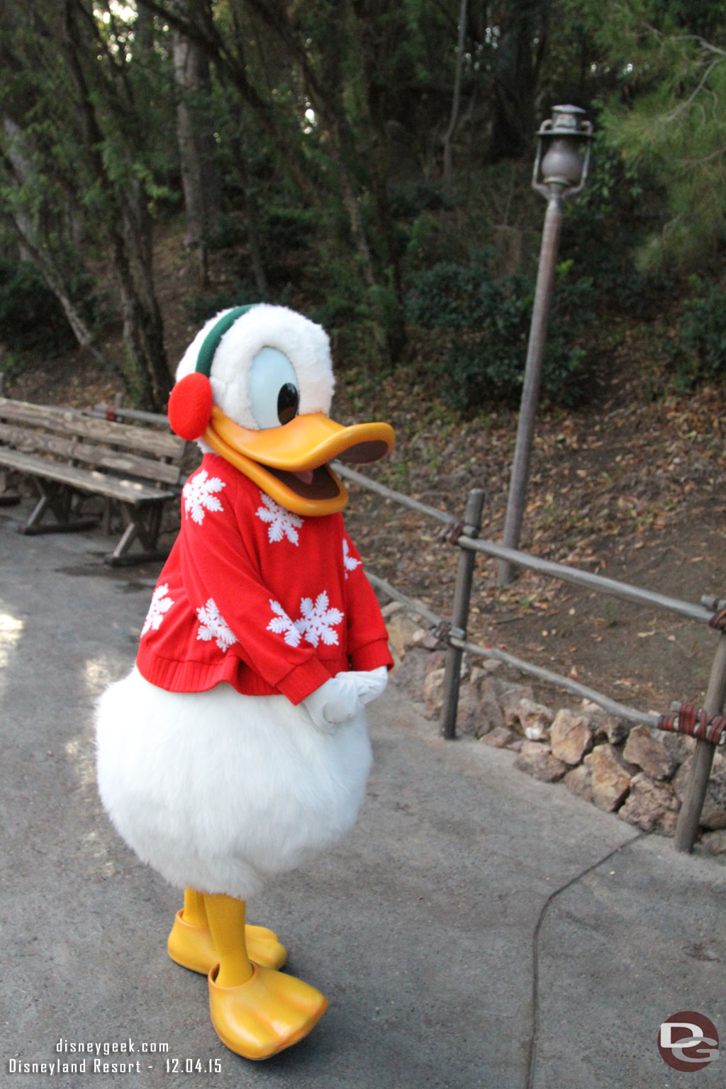 Donald was walking the trail too.