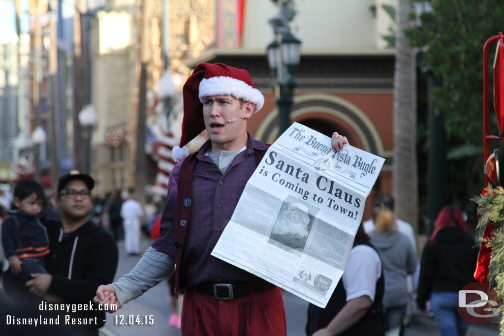 The Red Car News Boys have a couple Christmas songs/references in the show again this year.